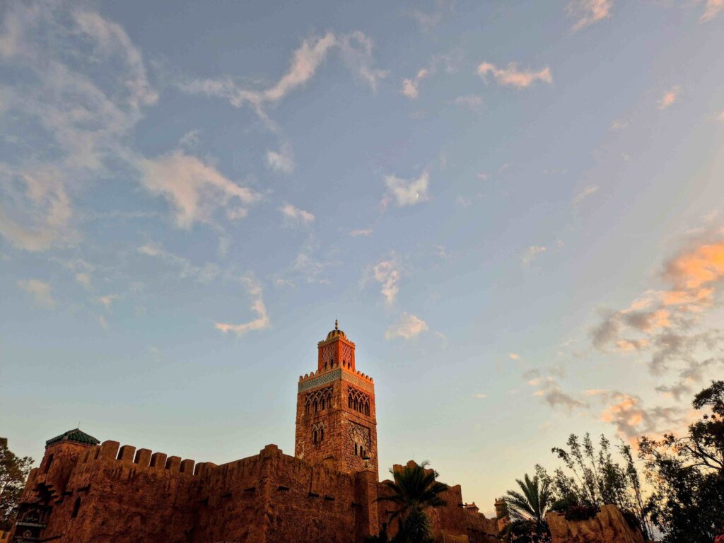 Construção com arquitetura do marrocos no epcot