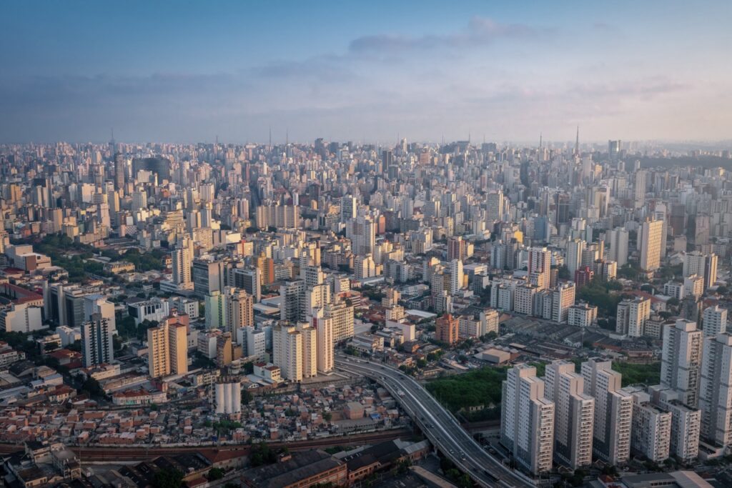 São Paulo vista aérea cidade de são paulo estado de são paulo